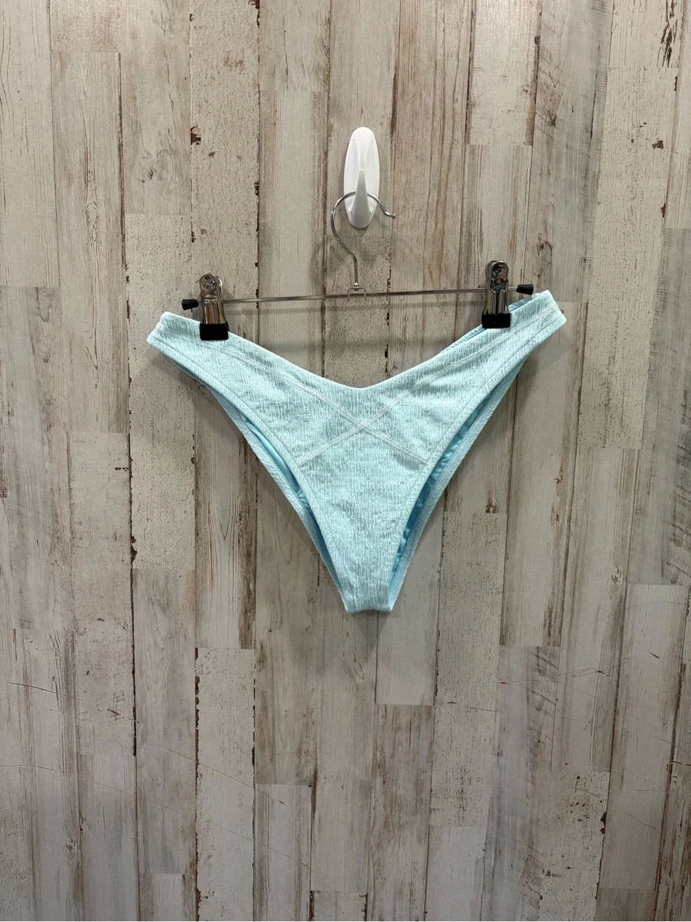 Frankies Bikinis Enzo Bikini Bottoms Cloud Burst Blue Large Cheeky Sexy Resort